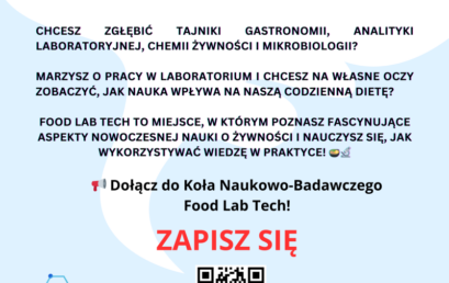 Zapraszamy do udziału w kole „Food Lab Tech”