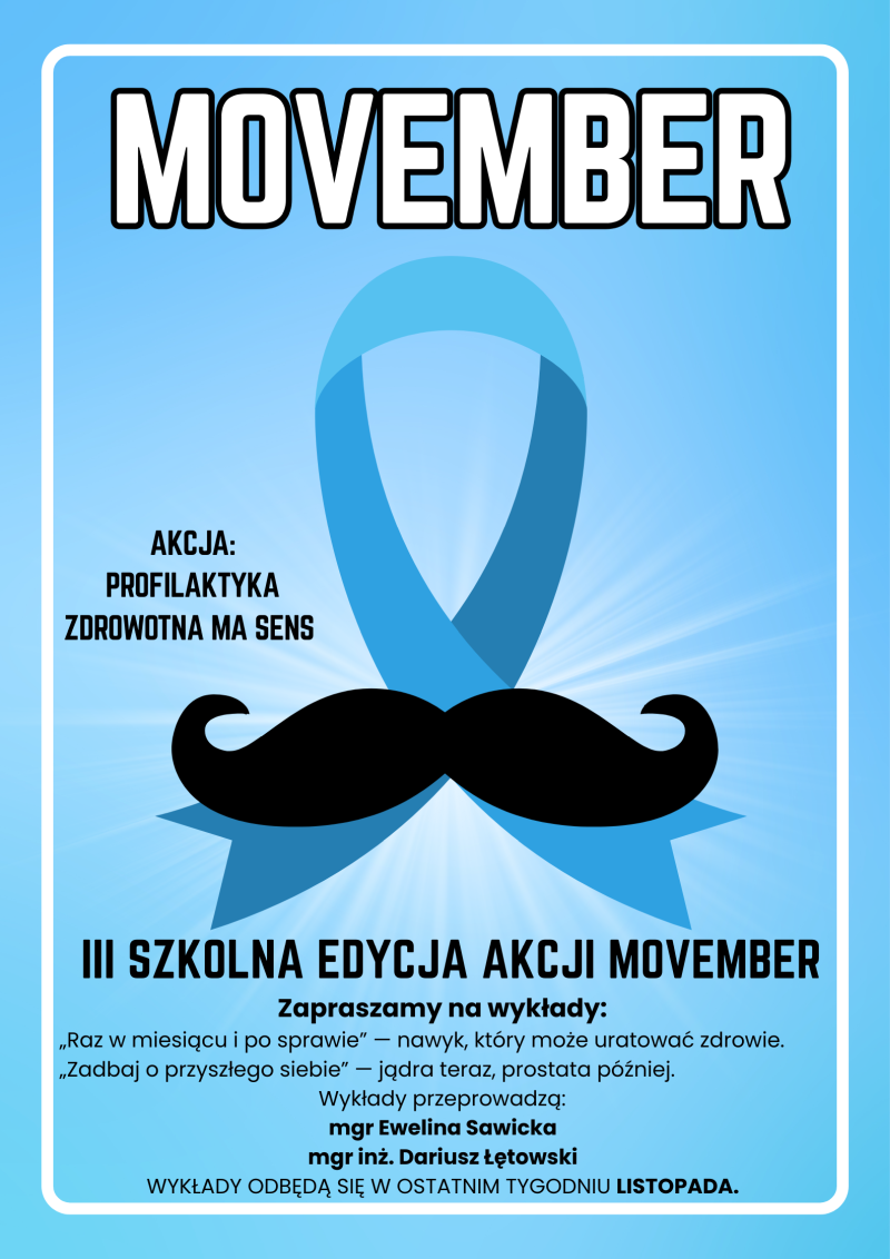 MOVEMBER: Listopad dla zdrowia mężczyzn MOVEMBER: Listopad dla zdrowia mężczyzn