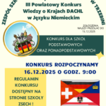III POWIATOWY KONKURS WIEDZY O KRAJACH DACHL W JĘZYKU NIEMIECKIM