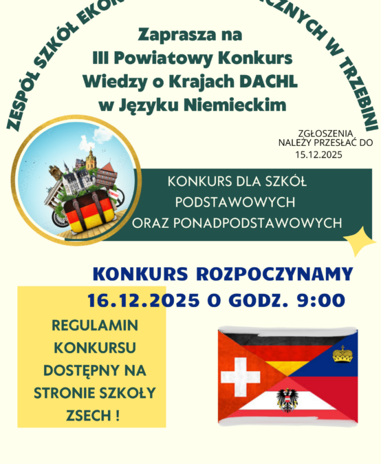 III POWIATOWY KONKURS WIEDZY O KRAJACH DACHL W JĘZYKU NIEMIECKIM