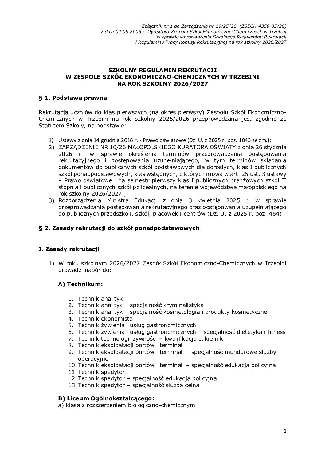 Regulamin naboru_ZSECH_2026_