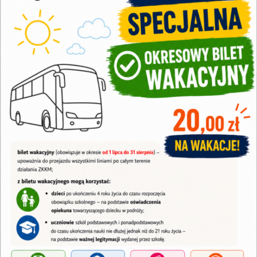 Okresowy bilet wakacyjny