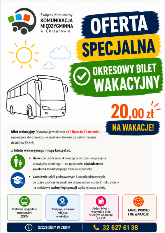 Okresowy bilet wakacyjny