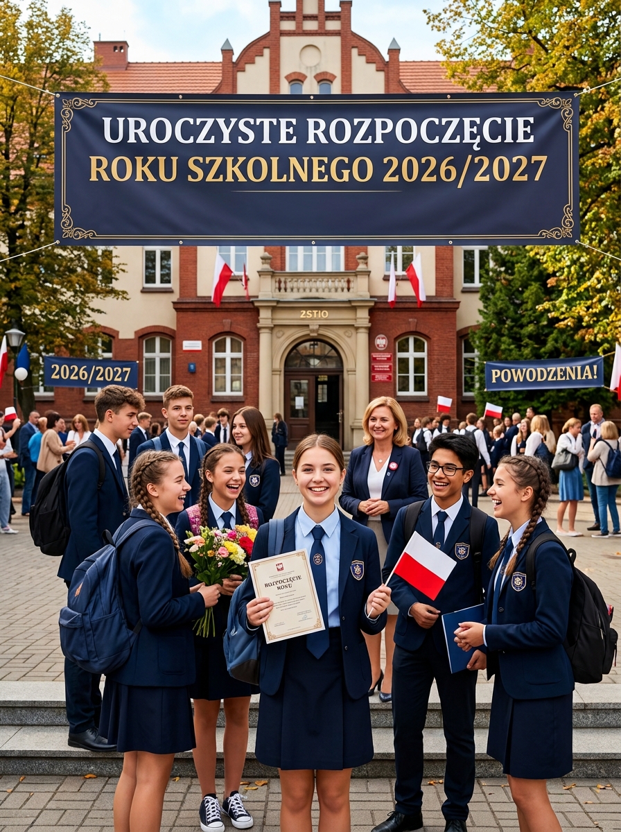 1 września 2026 r. – UROCZYSTE ROZPOCZĘCIE ROKU SZKOLNEGO 2026/2027 1 września 2026 r. – UROCZYSTE ROZPOCZĘCIE ROKU SZKOLNEGO 2026/2027
