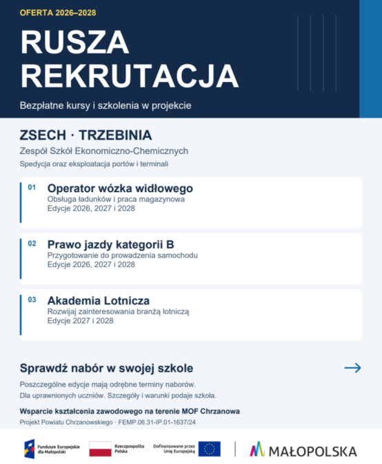 Rusza rekrutacja na kursy i szkolenia 