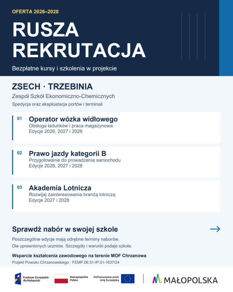 Rusza rekrutacja na kursy i szkolenia Rusza rekrutacja na kursy i szkolenia